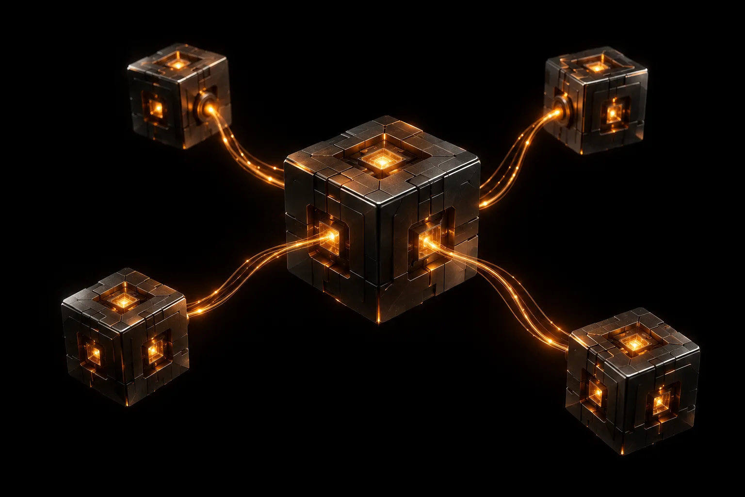 Abstract illustration of Generative AI & Agentic AI Development